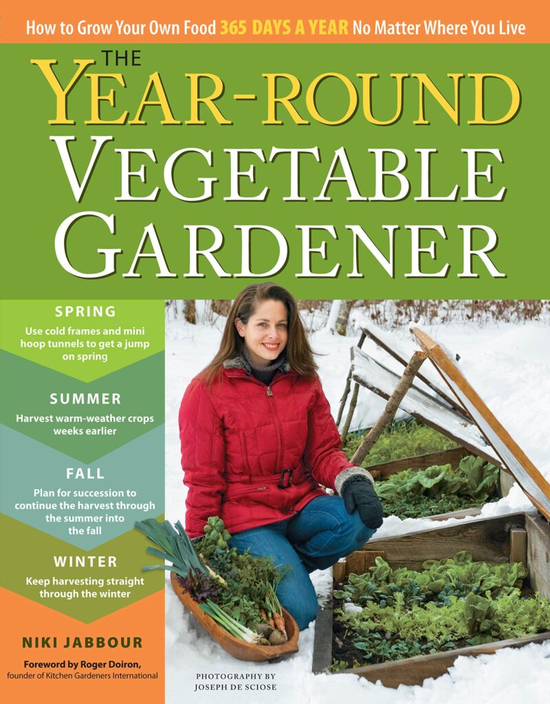 Book cover of The Year-Round Vegetable Gardener